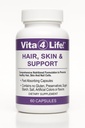 Vita4Life! ® Biotin 2000mcg + MSM Vlasové růstové vitamíny pro ženy a muže 124; Vlasy, kůže a nehty Supplement s vitamínem A, E, zinek 124; Rychlé absorpční kapsle, 60 Počet, 30- denní zásobování