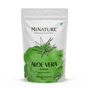 Mi Nature 100% Aloevera Powder (Aloe Barbadenis) 100g (3.5 oz) OF 124; Pure Aloe Vera Leaf Powder Of 124; DIY for Skin, Health & Hair