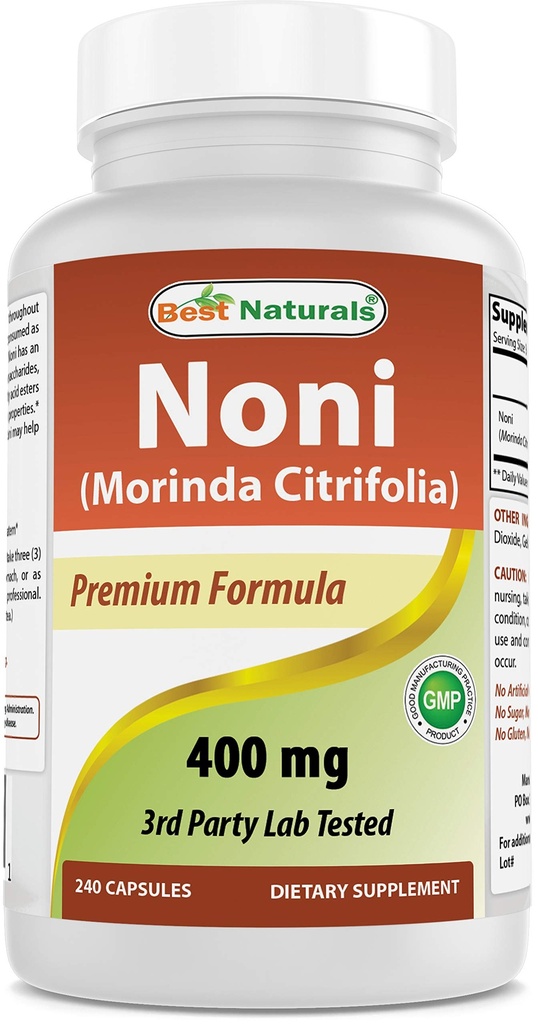 Nejlepší Naturals Noni 400 mg 240 Kapsle