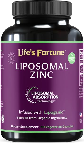 Lipozomální čistý zinek Pikolinát dodatek s měď, imunitní podpora, metabolismus, a zdraví pokožky cca. 124; vysoká účinnost, pro dospělé muže a ženy cca. 124; Výkonný antioxidant cca. 124; 90 Kapsle