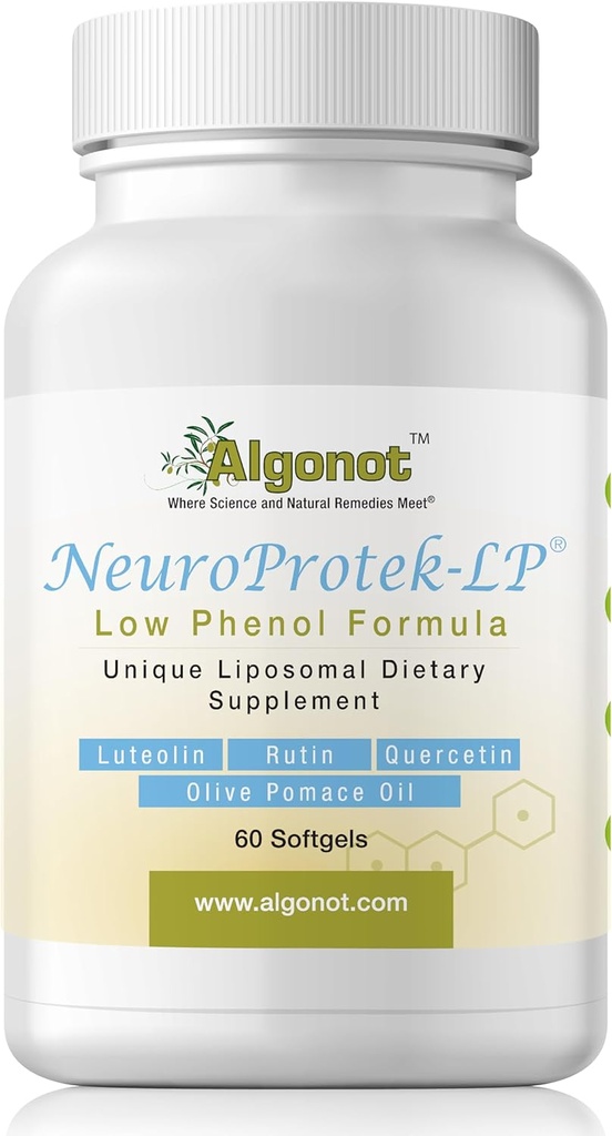 Neuroprotein Nízký fenol - 60 Soft Gels Exkluzivní patentovaná kombinace luteolinu a jiných flavinoidů v olivovém pomacovém oleji s EVOO