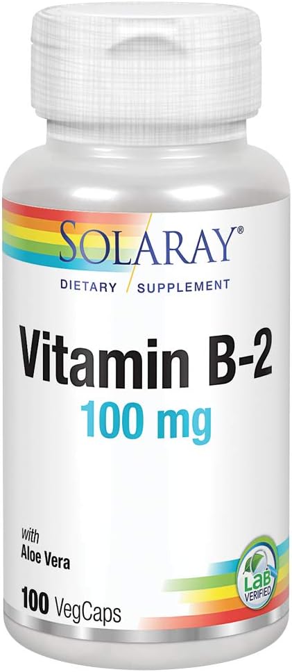 SOLARAY Vitamin B-2 Riboflavin 100 mg s Aloe Vera Př