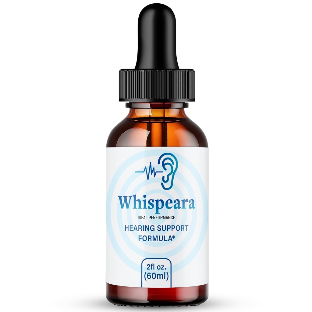 Whispeara Tinnitus Relief for Ringing Uars Drops, Ring Clear Tinnitus Liquid Drops, Maximální síla, Pokročilá formule dodatek pro sluch, Ušní vyzvánění Tinnitus, Whispeara Recenze (1 Pack)