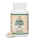Kanna Extract dodatek (Sceletium Tortuosum) - 50mg Per Kapsle, 120 Počet - pro relaxaci a klid mysli (Min. 4% celkové alkaloidy) Non- GMO, gluten zdarma, Vegan Safe by Double Wood