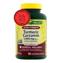 Jarní údolí Kurkumin dodatek 124; Kurkumin dodatek, Ultra síla 1500 mg, 90 Počet + STS Nálepka.