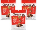 Quest Nutrition Mini arašídové máslo poháry, vysoký protein, nízké sacharidy, gluten zdarma, 16 Počet (balení po 3)