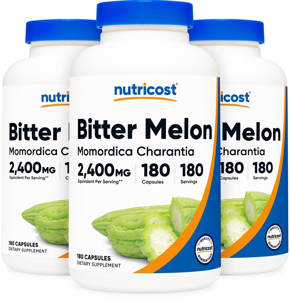 Nutricost Bitter Melon 600mg, 180 tobolek (3 lahvičky)