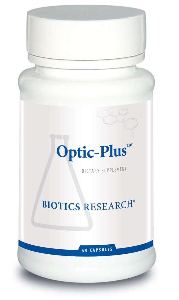 Biotika Výzkum Optic Plus oční vitamin & minerální podpora dodatek s Lutein a Zeaxanthin, Zdravé sítnice tkáně a Vize 60 Kapsle