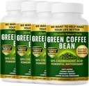 Green Coffee Bean Extract, 100% čistý Green Coffee Bean Kapsle, 50% chlorogenová kyselina, 10 000 mg síla, 240 Kapsle, 8 měsíční dodávka, Non- GMO a gluten zdarma, tradiční bylinný dodatek
