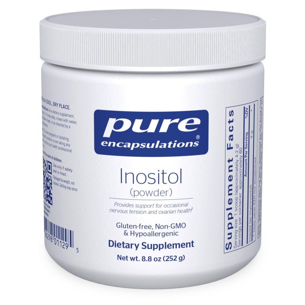 Čisté enkapsulace Inositol (prášek) - doplněk k podpoře energie, nervového systému a ovariální funkce * - s Myo- Inositol - 8.8 Ounces