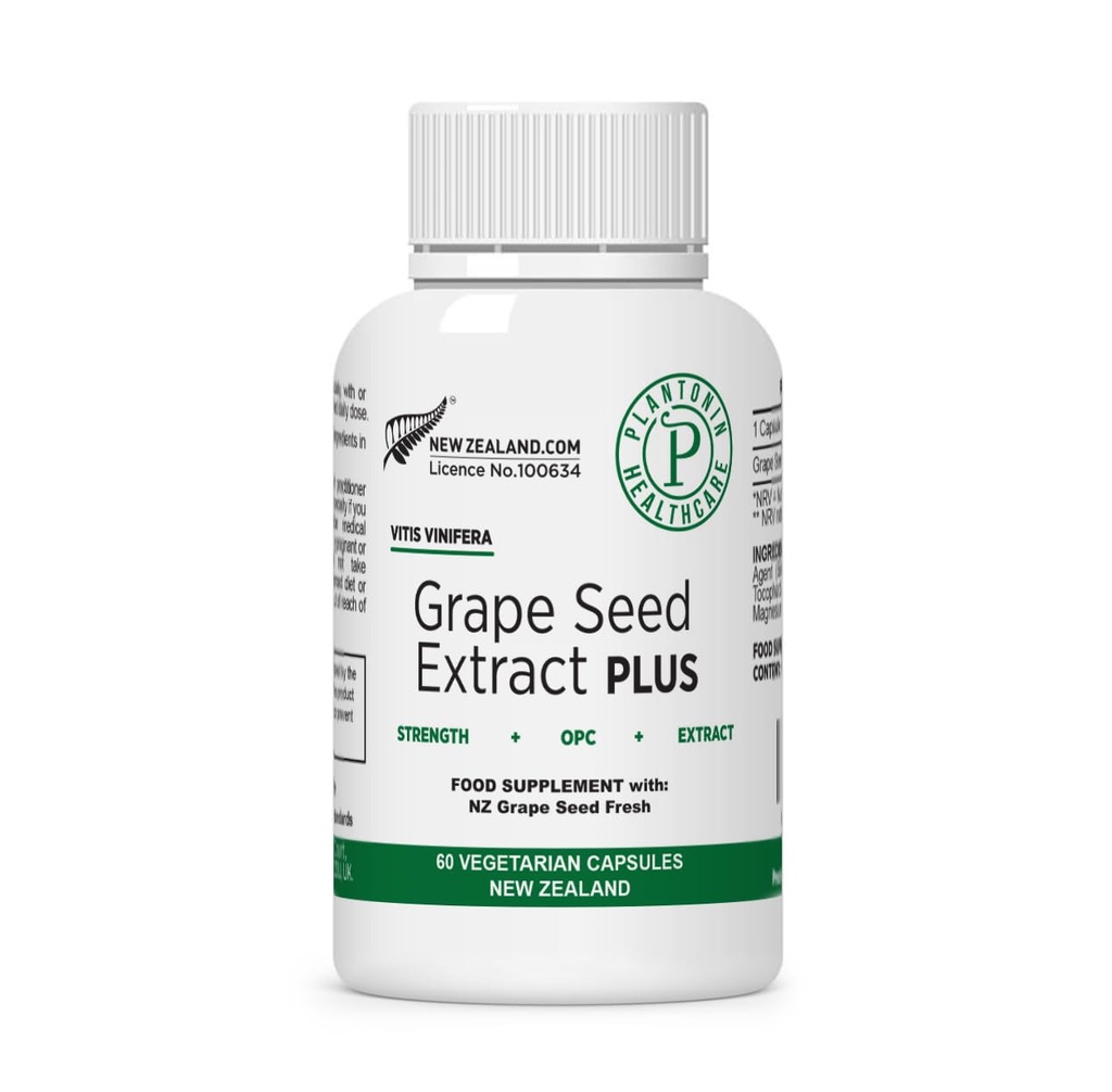 Grape Seed Extract 500 mg s 93% polyfenoly - 120: 1 60.000mg Síla, 60 Kapsle - 2 měsíce Dodávka - GMO & gluten zdarma - Polyfenoly extracts
