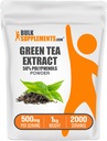 Bulksupplements.comgreen Tea Extract Powder - 50% doplněk polyfenolů, EGCG doplňky - Lepek zdarma, 500 mg na servírování, 1kg (2,2 lbs) (balení po 1)