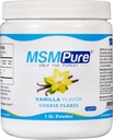 KALA ZDRAVOTNÍ MSMPURE Vanilla ochucená Casse MSM Powder Flakes - US- Made MSM for Joint Health, Skin Appearement, and Hair & Nail Support - 1 LB, organická síra