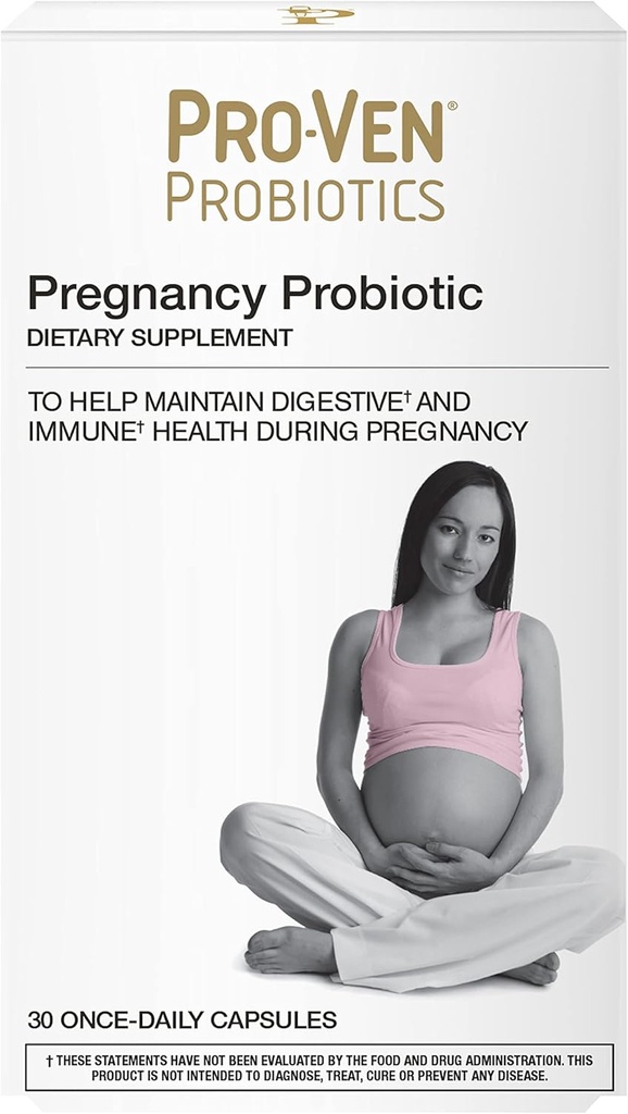 Prenatální probiotika pro ženy s vitaminem C & vápník 124; Těhotenství & Kojení Podpora cca. 124; Stravovací & imunitní zdraví cca. 124; Bezpečné pro maminka & dítě cca. 124; 30 Vegetariánské kapsle 124; Gluten & laktóza zdarma