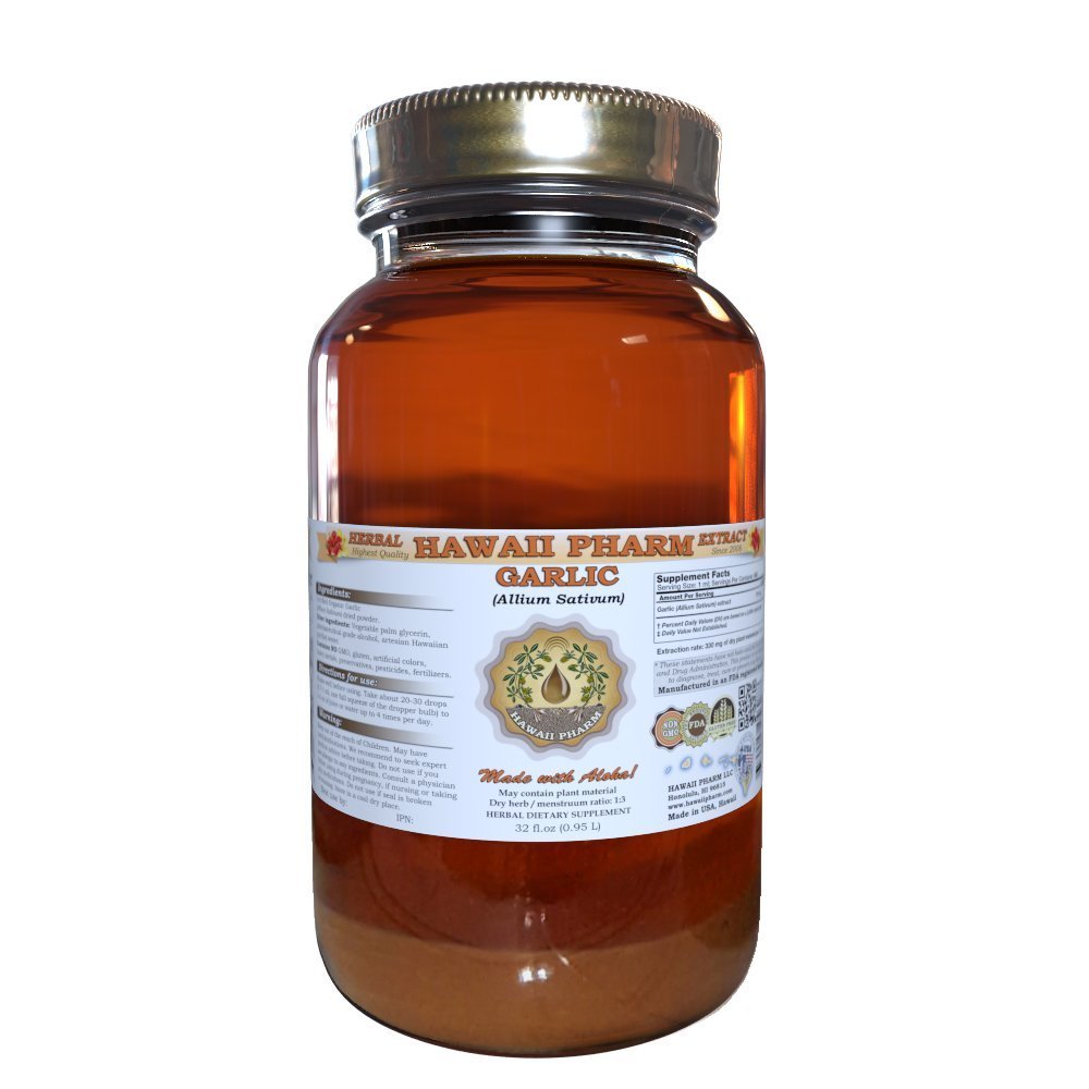Hawaii Pharm Česnek (Allium sativum) Liquid Extract 32 Oz