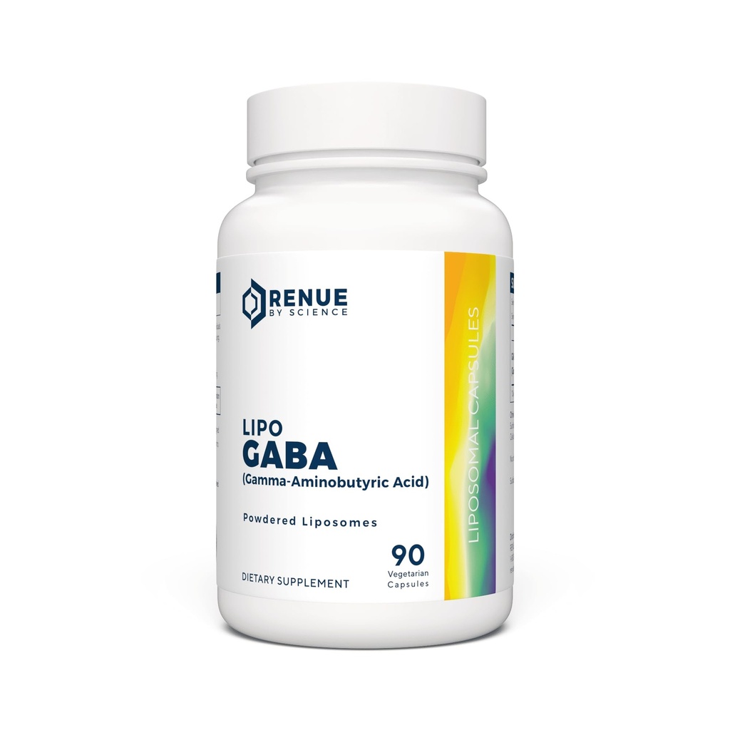 Renue By Science GABA CLAS124; High Force Liposomal GABA doplňky CLAS124; 90 GABA Kapsle - 300mg Gamma- Aminobutyric Acid per Serving CLAS124; Non- GMO CLAS124; Made in The USA Third- Party Tested