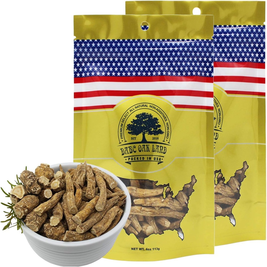 Americké ženšen plátky z Wisconsinu (Rozštípané ženšen kořenový Wisconsin Grown! Většina lidí to používá, aby se ženšen čaj! Dobré pro zdraví! (American Ginsengs Large Branch, 2 balíčky 8 Ounces)