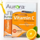 Aurora Nutrascience Micro- Pack Liposomální vitamin C, imunitní podpora, 1000 mg per Serving, gluten Free, Non- GMO, 30 Single Serve Packets, 21.7 oz