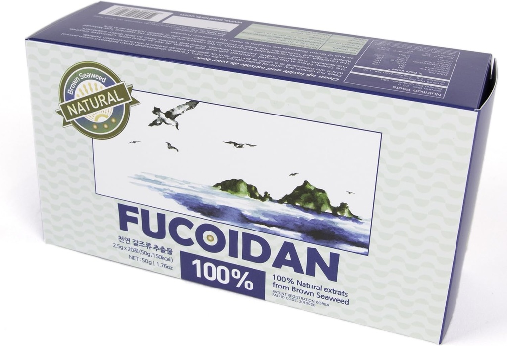 100% přírodní hnědá řasa extrakt Fucoidan USFDA prošel (ID kód 2030950) [Typ prášku] (50g)