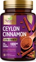 Ceylon Skořice Kapsle 1800mg - Certified Organic Cinnamon, Lahvička v USA, & Čistá Extra síla Ceylon Skořice Dodatek, Antioxidační pilulky, Non- GMO & gluten zdarma, Cukr zdarma - 60 Kapsle