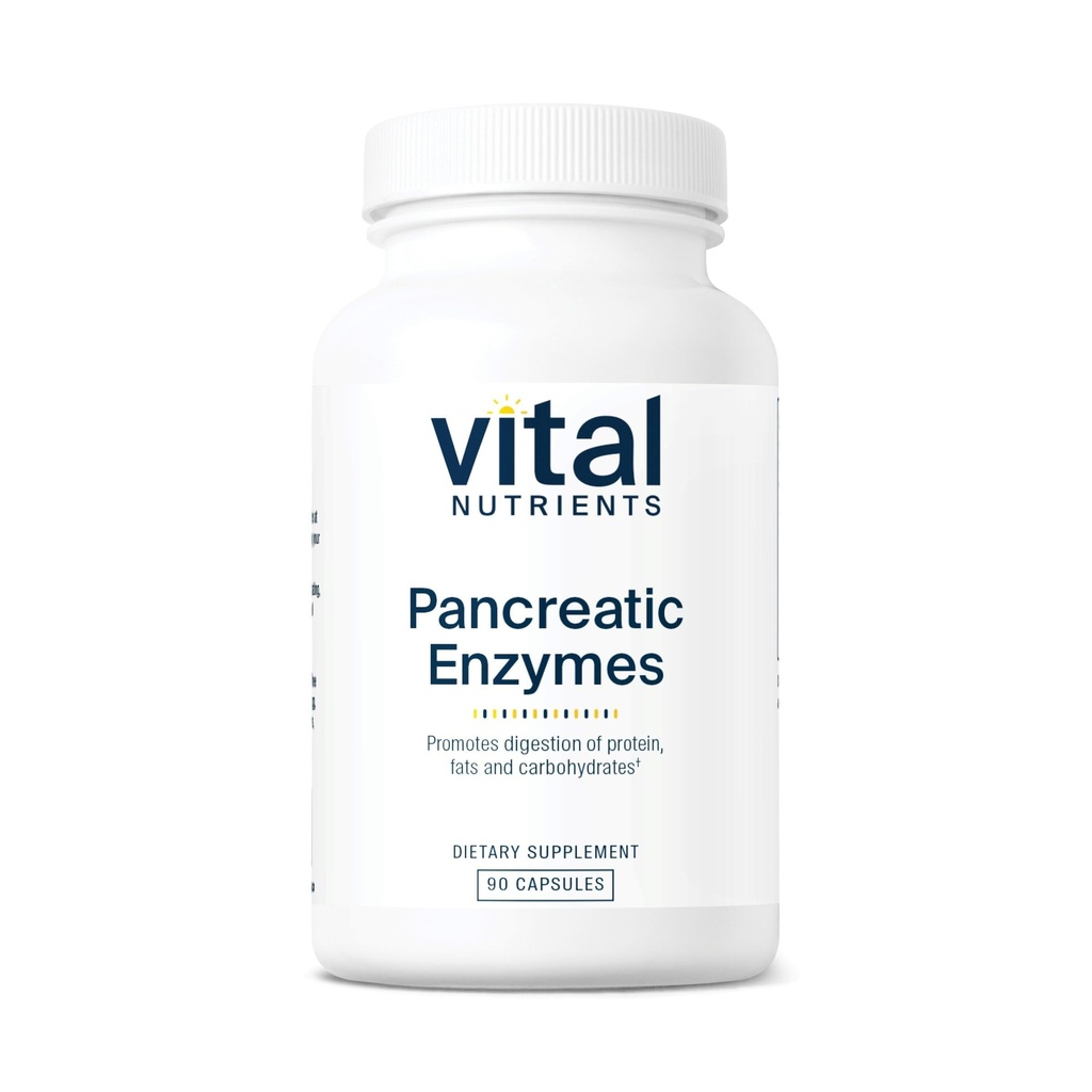 Vital Nutrients Pancreatic Enzymes 1000mg (Full Strength)