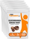 BulkSupplements.com Glucomannan Powder - od Konjac Root Extract Powder, Glucomannan doplňky - Gluten Free, 2g per Serving, 1kg (balení 5) (11 liber)