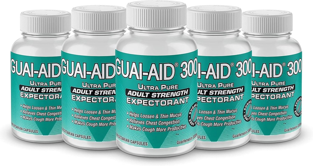 500 GUAI-AID ® Over- The- Counter Guaifenesin 300mg Veg. Kapsle