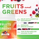 Plody a zelené organické probiotický prášek: 30 Služení pro muže a ženy. Vegan s 10 miliardami CFU, Spirulina, Kale, Špenát, Chlorella, Elderberry, Digestivní Enzymy - Probiotika