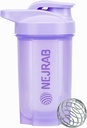 Lahvička s proteinem - ideální pro kávu, proteinový prášek - 16 Oz -pro tělocvičnu s míchačkou - třepačky pro proteinové třepačky (Purpel)