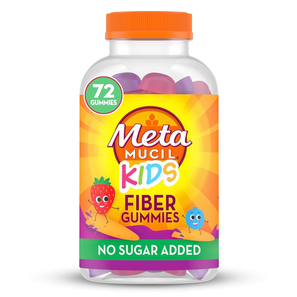 Metamucil, Metamucil Kids Fiber Supplement Gummies, 72 Počet