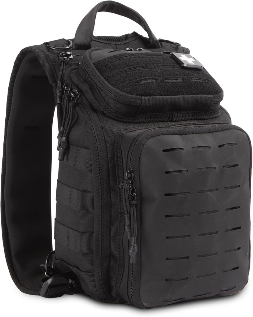 Můj Medic Recon PRO - HSA FSA První pomoc Kit - 250 + První pomoc a přežití Essentials, Dodávky, & Must Have IFAK for Home, Car, Office or Business - Black