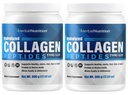 Kolagen Peptides Powder Hydrolyzované bílkoviny jsou vitální proteiny pro kůži hřebíky a společné zdraví, Keto, Paleo Friendly, Non- GMO, gluten Free, 45 Servings, 2 Kontejnery