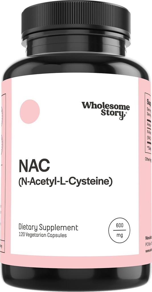 Zdravý příběh NAC dodatek N Acetyl Cysteine 600 mg iž