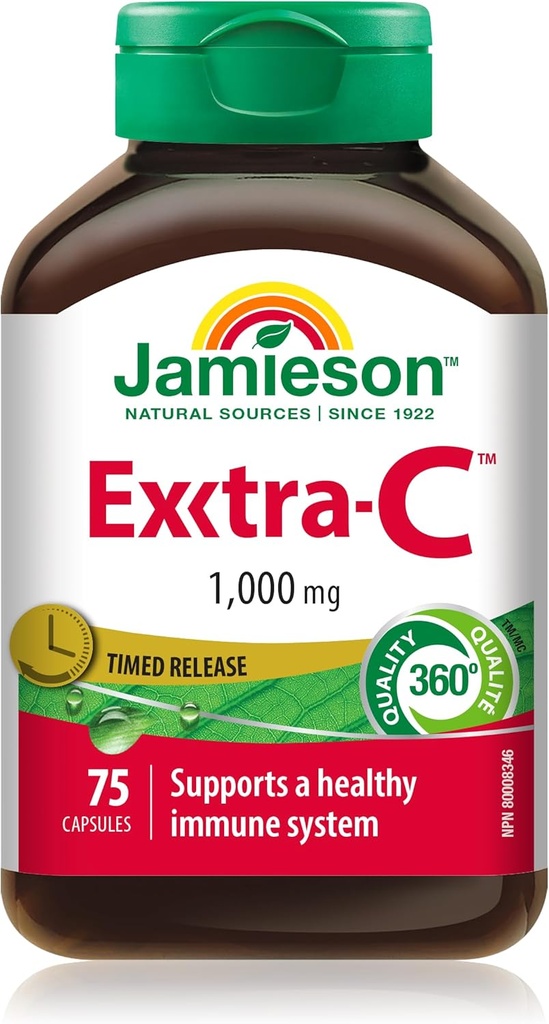 Jamieson Extra- C 1000mg 75 Vitamin- C tobolky