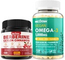 Dodatek Berberine 1500mg + Vegan Omega 3 dodatek 1000mg