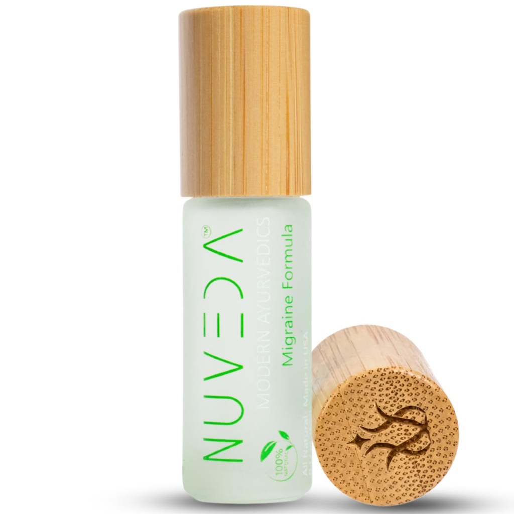 NUVEDA ® Advanced Migréna Formule - Všechny přírodní bolest hlavy Stick 124; Moderní Ayurvedic, Roll On Stick 124; Terapeutické stupeň Essential Oil Aromatherapy 124; Made in USA