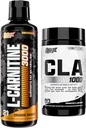 Nutrex Research Liquid Carnitin 3000 - CLA 90 Soft Gels - 1000mg Konjugovaná kyselina linoleová Aktivní směs z oleje ze světlice Safflower