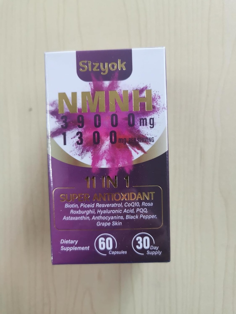 Doplněk NMNH (Dihydronicotinamid Mononukleotid) 600mg PHARMAD Doplněk s Resveratrol, CoQ10, Biotin & Hyaluronic Acid CLAS124; Podpora buněčné energie, Metabolismus & Skin Wellness