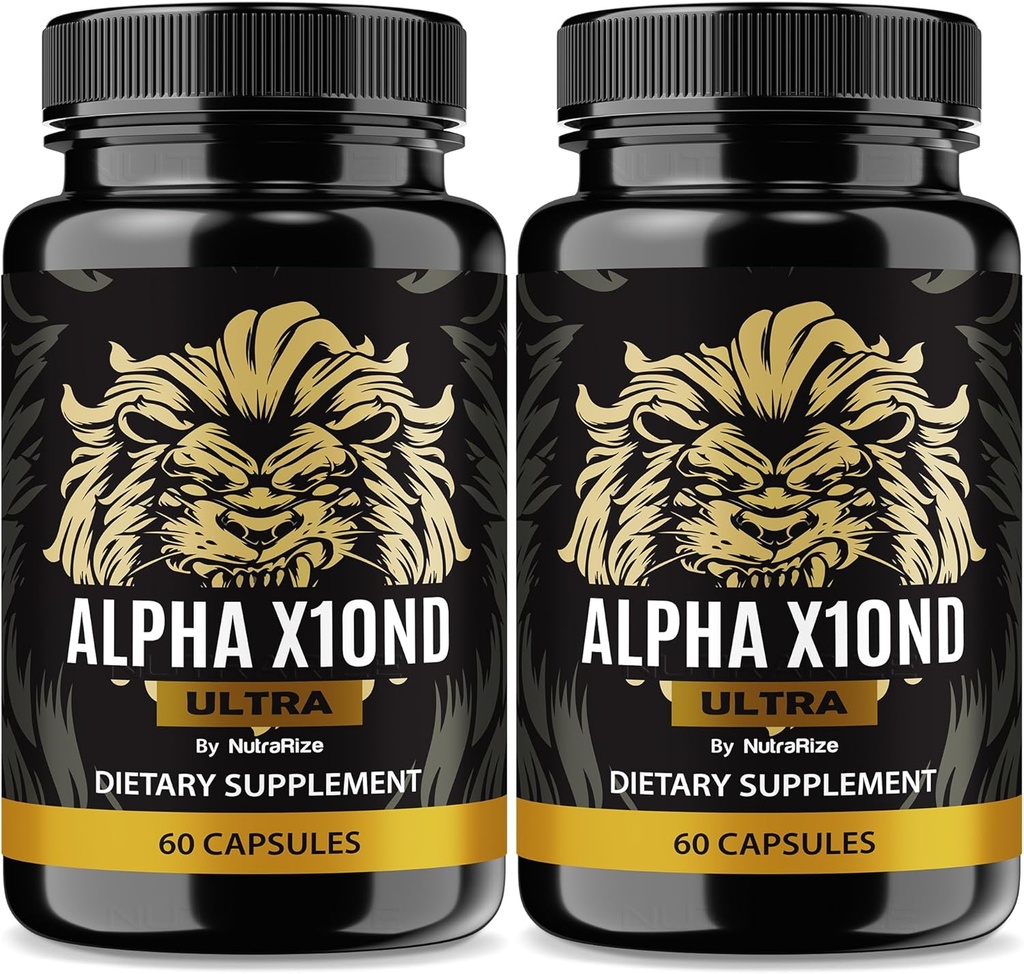 (2 Pack) Alpha X10nd Ultra pro muže, Oficiální mužský vzorec pro udržení Stamina a Peak Performance, All- Natural Blend for Nutrition and Health Supplement Recenze (120 Kapsle)