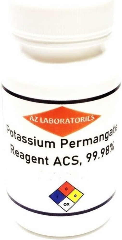Manganistan draselný - Reagent Grade / 8 OZ / Free Flowing Powder / Detox Pro Health / Stejný den Loď / USA Made / 100%