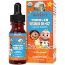 MaryRuth Organics CoComelon Vitamin D3 K2 Tekuté Kapky pro Toddlers CLAS124; Vitamin K2 D3 Dodatek pro děti Věk 1-3 CLAS124; Absorpce vápníku 124; Silné kosti CLAS124; USDA Organic CLAS124; Cukr zdarma 124; 15 ML