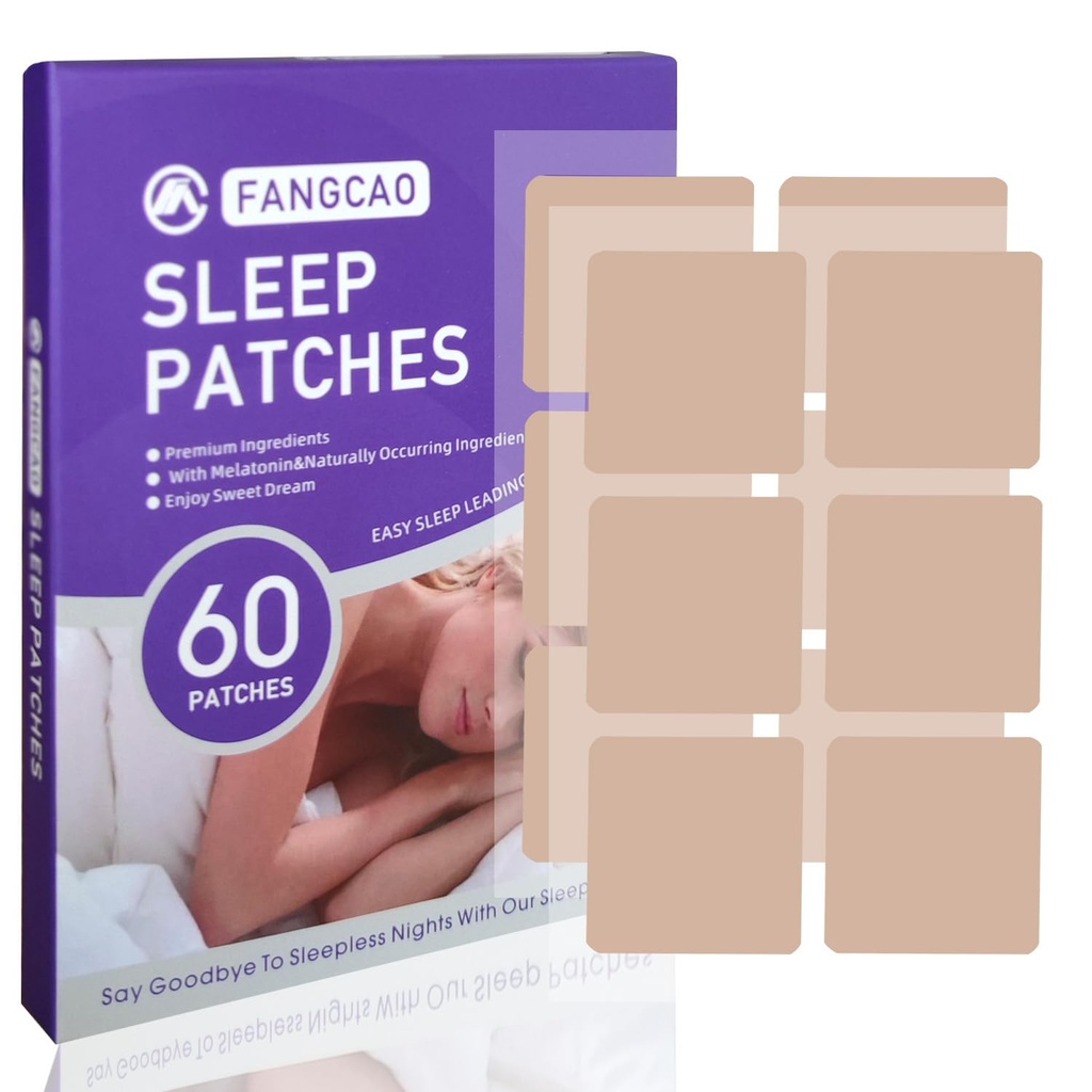 Sleep Patches, Sleep Patch pro dospělé, Premium ingredience Upgraded 60 Záplaty Set, Snadno aplikovatelné a pohodlné