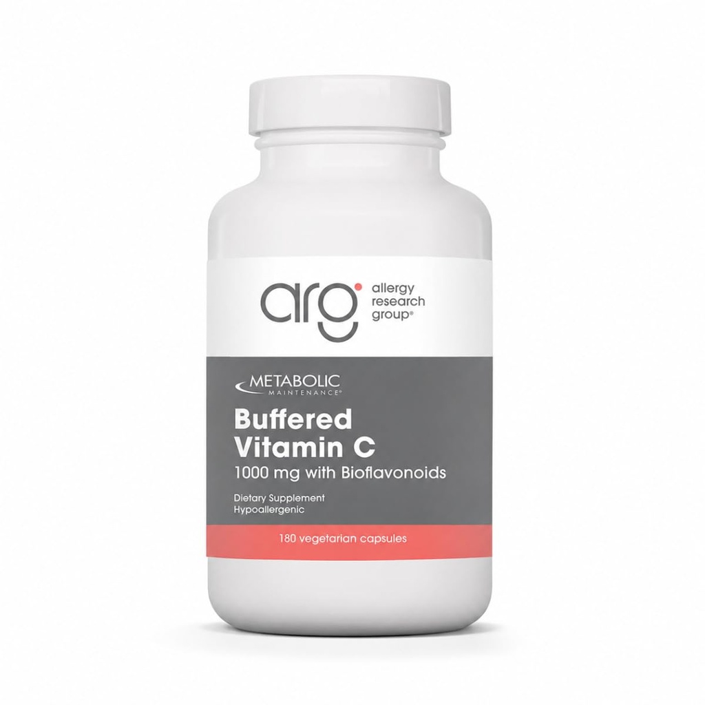 Metabolická údržba Buffered vitamin C Dodatek - Tkáň + Imunitní Supplement - Gentler Vitamin C s bioflavanoidy pro citlivé stomachy (90 Kapsle)
