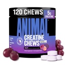 Zvířecí žvýkací tablety - Enhanced Creatin Monohydrát s AstraGin zlepšit absorpci, mořská sůl pro přidaná čerpadla, Delicious a Pohodlné žvýkací tablety - Grape