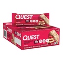 Quest Nutrition - Vysoký protein, Nízký karb, Lepek zdarma, Keto Friendly, 12 Count White Chocolate Malina