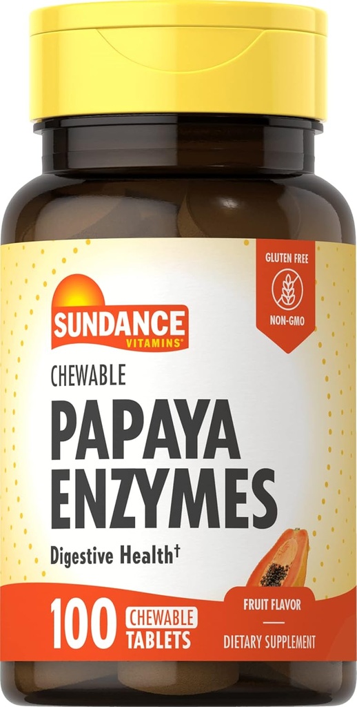 Sundance Chewable Papaya Enzyme - 100 tablet