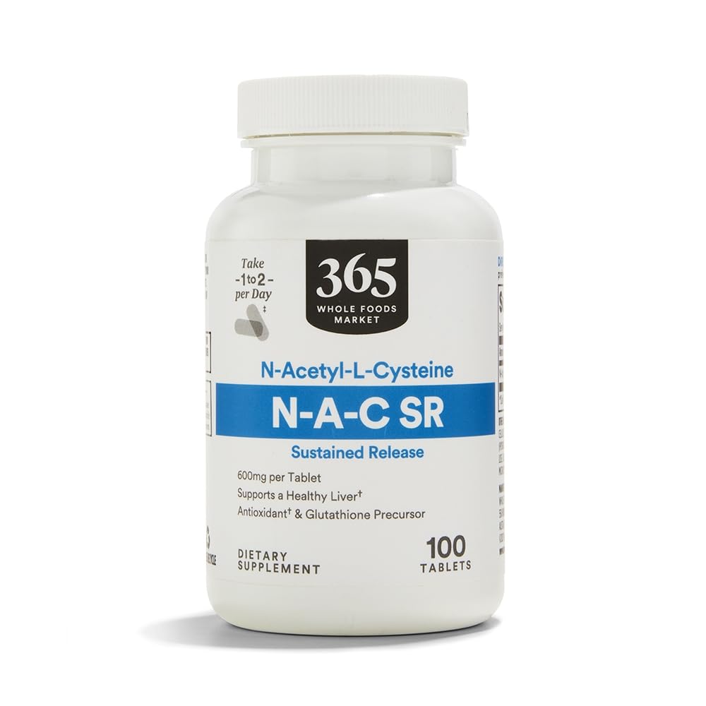 365 od Whole Foods Market, NAC Setrvalá verze 600mg, 100 Počet