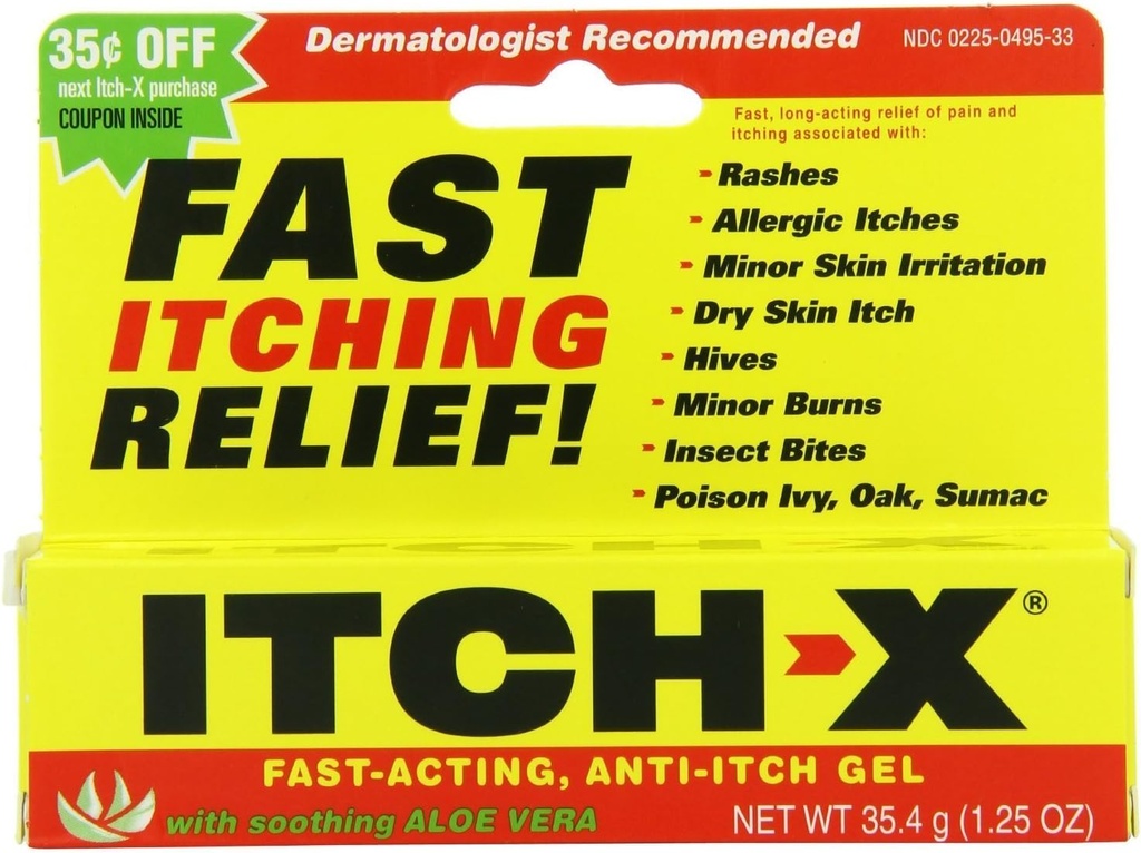 Itch-x Anti- Itch gel s Aloe Vera, 3 hrabě