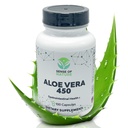 Aloe Vera 450 Kapsle organické 124; Non- GMO Aloe Vera Pills 124; Vyrobeno s USDA organické Aloe Vera doplňky 124; Digestive & Joint Supplement