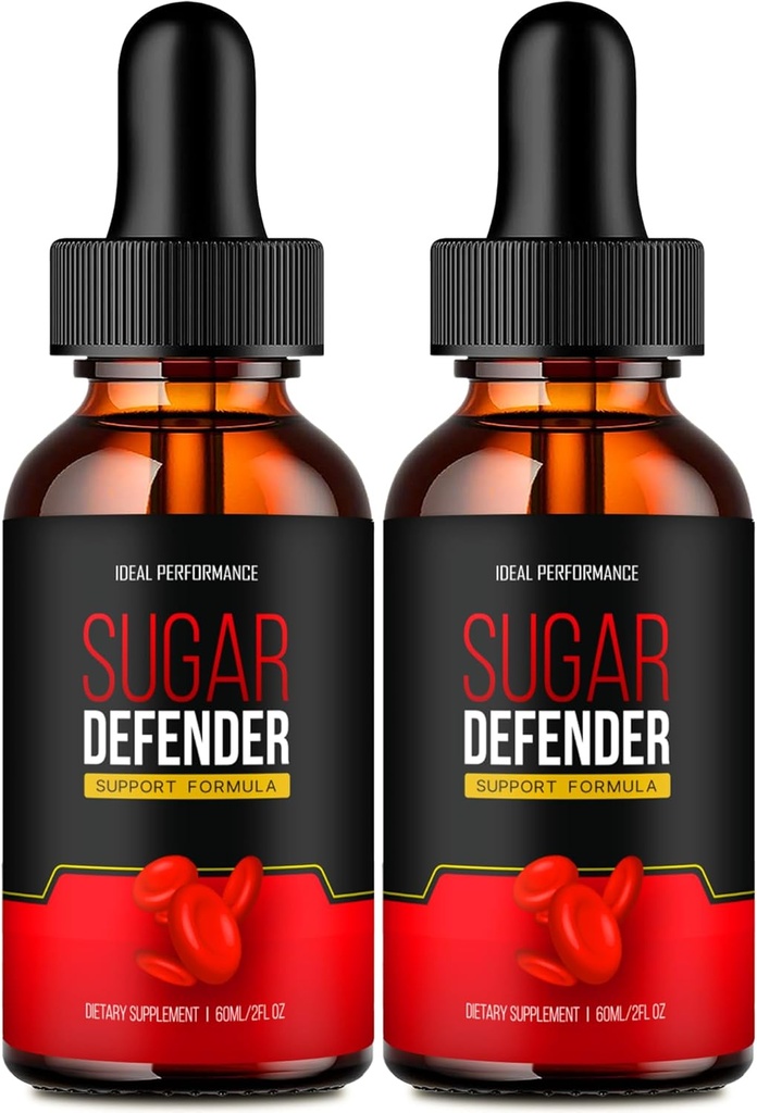 IDEAL PERFORANCE Cukr Defender Kapky, Cukr Defender Dodatek Liquid Kapky - Maximální síla, Cukrovka Defender Zdraví a Wellness Všechny přírodní vzorec, SugarDefender Liquid Recenze (2 Pack)